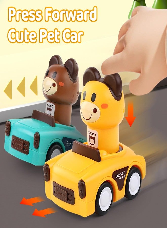 SUPVIB Press to Go Car Toys for Toddlers 1-3, Animal Baby Car Toys,Gifts for One Year Old Boys,Infant Play Vehicle Set for 6-9-12-18 Months,1st Birthday Valentine's Day Gift for 1-2 Years Old Boy Girl - Image 4